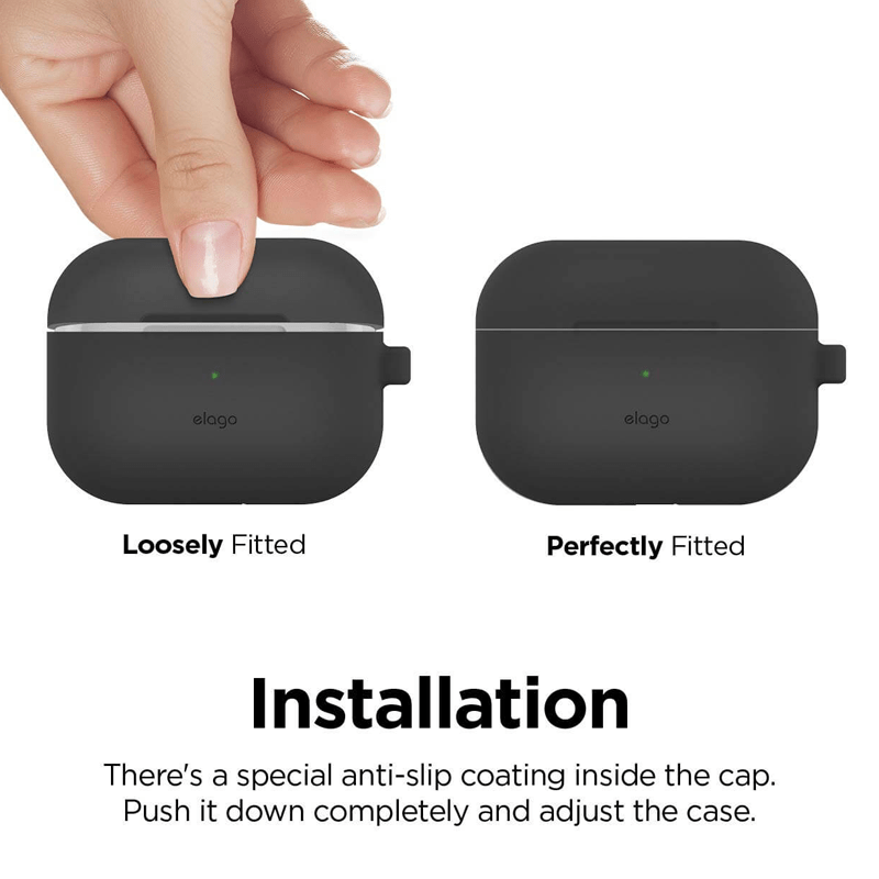 Elago AirPods Pro Slim Hang Case - Dark Grey Accessories > Mobiles & Tablets