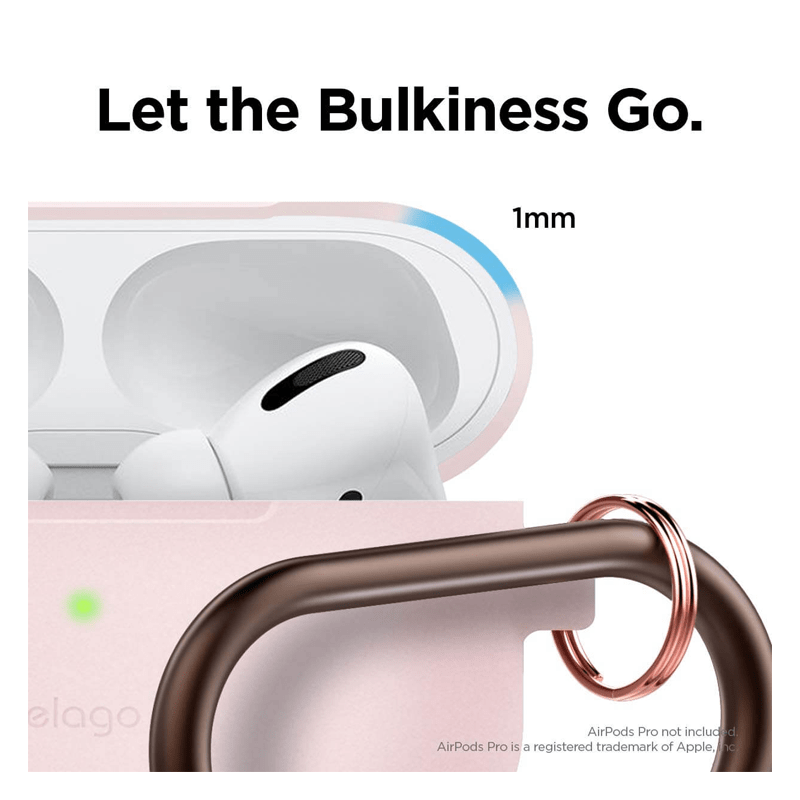 Elago AirPods Pro Slim Hang Case - Lovely Pink Accessories > Mobiles & Tablets > Mobiles > Screen Protectors & Covers