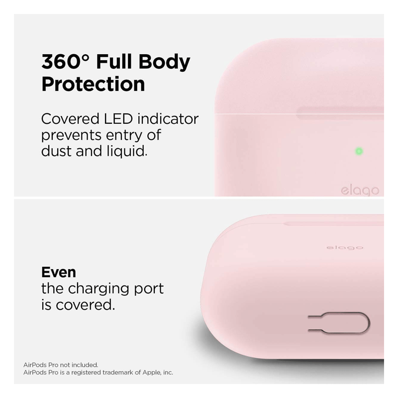 Elago AirPods Pro Slim Hang Case - Lovely Pink Accessories > Mobiles & Tablets > Mobiles > Screen Protectors & Covers