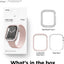 Elago Apple Watch 40 (4/5/6/SE/SE2) 41mm (7/8) Duo Case - Translucent / Lovely Pink Smart Watches