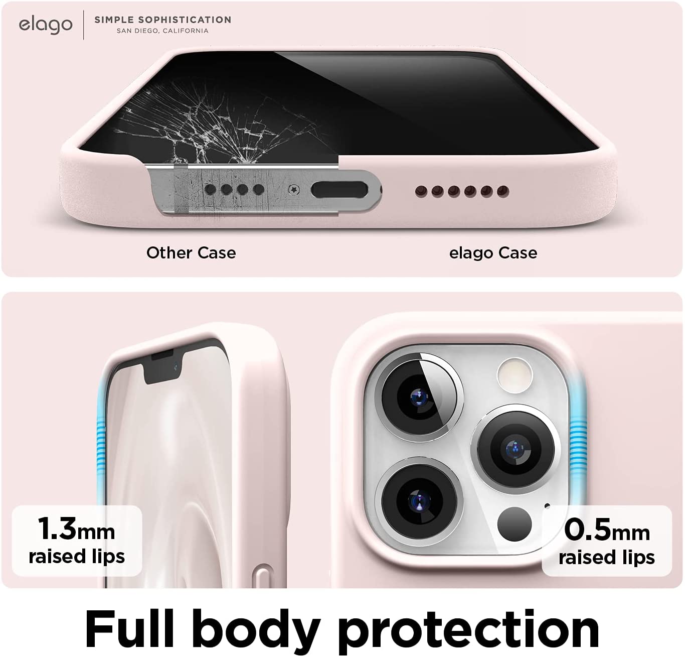 Elago MagSafe Soft Silicone Case - Apple iPhone 13 Pro Max/iPhone 12 Pro Max / Lovely pink Accessories > Mobiles &