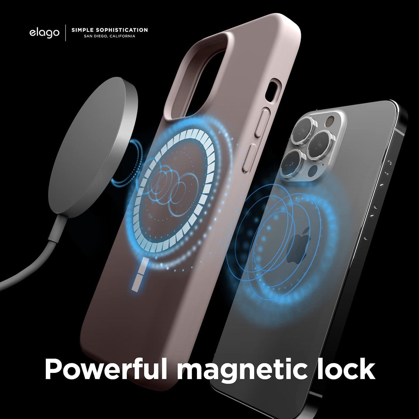 Elago MagSafe Soft Silicone Case - Apple iPhone 13 Pro Max/iPhone 12 Pro Max / Lovely pink Accessories > Mobiles &