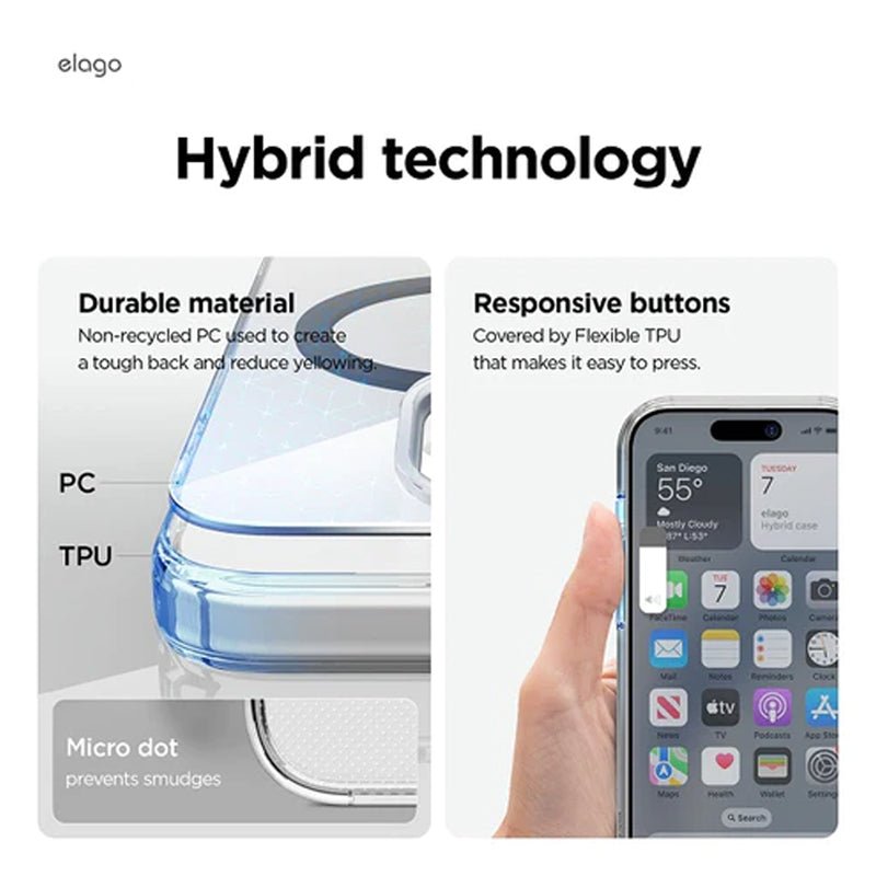 Elago MagSafe Magnetic Hybrid Case - Apple iPhone 15 Pro Max / Gray Accessories > Mobiles & Tablets > Mobiles > Covers