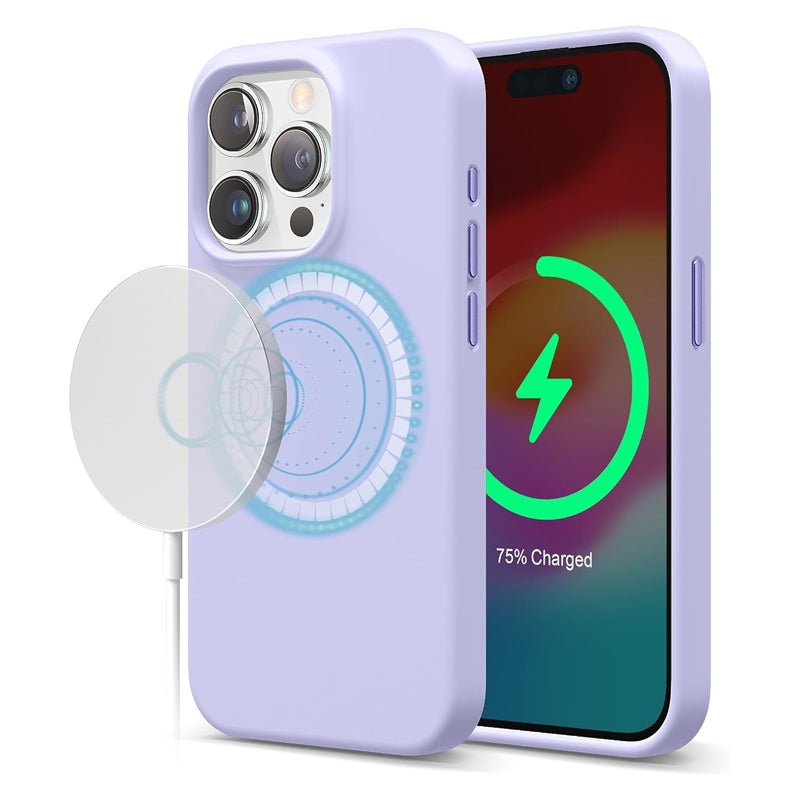 Elago Magsafe Magnetic Silicone Case - Apple iPhone 15 Pro Max / Purple Accessories > Mobiles & Tablets > Mobiles >