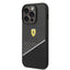 Ferrari iPhone 14 Pro Bimaterial Carbon Case & Polycarbonate & Silver Stripe - Black Accessories > Mobiles & Tablets >