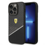 Ferrari iPhone 14 Pro Bimaterial Carbon Case & Polycarbonate & Silver Stripe - Black Accessories > Mobiles & Tablets >