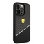 Ferrari iPhone 14 Pro Bimaterial Carbon Case & Polycarbonate & Silver Stripe - Black Accessories > Mobiles & Tablets >