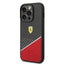 Ferrari iPhone 14 Pro Bimaterial Carbon Case & Polycarbonate & Silver Stripe - Red Accessories > Mobiles & Tablets >