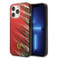 Ferrari iPhone 14 Pro PC/TPU Case with Double Layer Grass Print - Red Accessories > Mobiles & Tablets > Mobiles