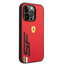 Ferrari iPhone 14 Pro Max PU Leather Case With Printed Big SF Logo - Red Accessories > Mobiles & Tablets > Mobiles