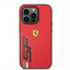 Ferrari iPhone 14 Pro Max PU Leather Case With Printed Big SF Logo - Red Accessories > Mobiles & Tablets > Mobiles