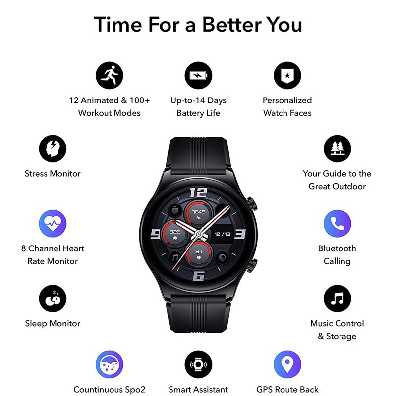 Honor Smart Watch - Watch Gs 3 / 1.43’’ / Midnight Black Smart Watches