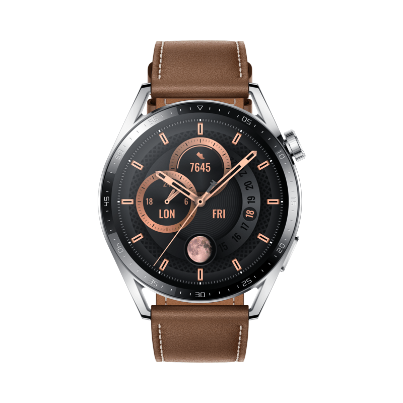 Huawei Watch GT 3 Smart Watch - 1.43" AMOLED / 46mm / Bluetooth / Brown