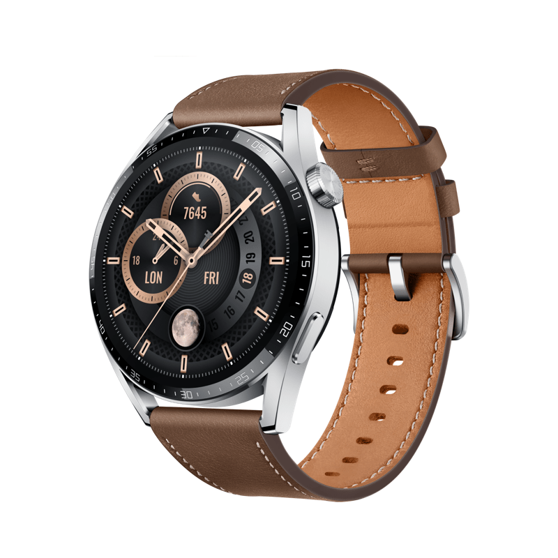 Huawei Watch GT 3 Smart Watch - 1.43" AMOLED / 46mm / Bluetooth / Brown