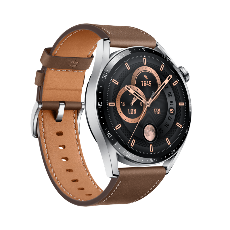 Huawei Watch GT 3 Smart Watch - 1.43" AMOLED / 46mm / Bluetooth / Brown