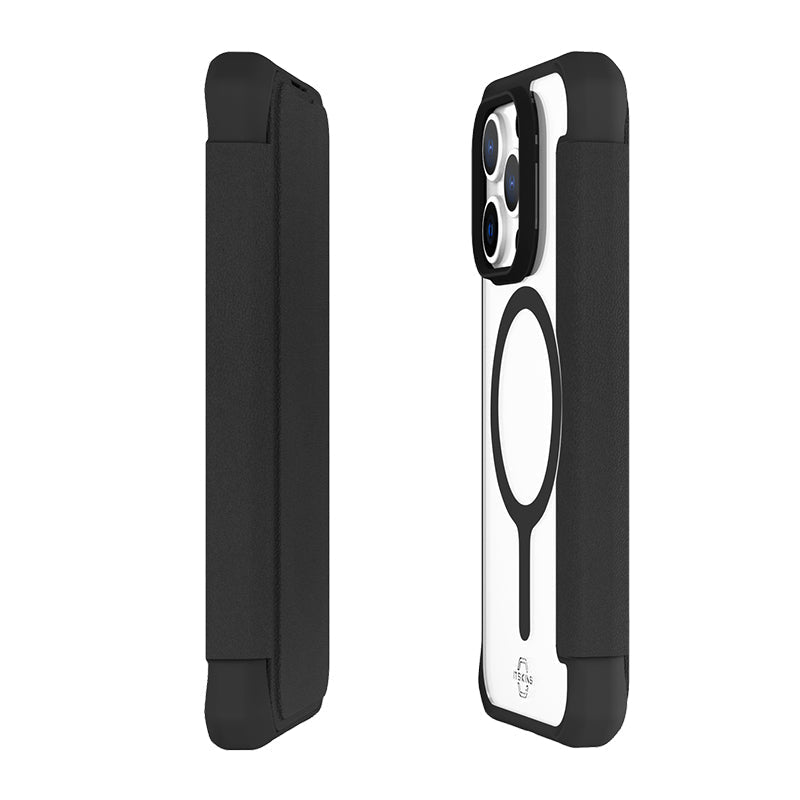 Itskins Hybrid Magfolio Leather Case - Apple iPhone 15 Pro Max / Black Accessories > Mobiles & Tablets > Mobiles >
