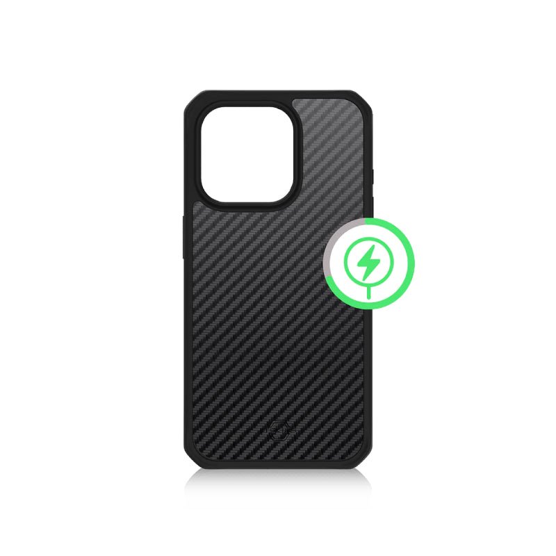 Itskins Ballistic Carbon Magsafe Case - Apple iPhone 15 Pro / Black Accessories > Mobiles & Tablets > Mobiles > Covers