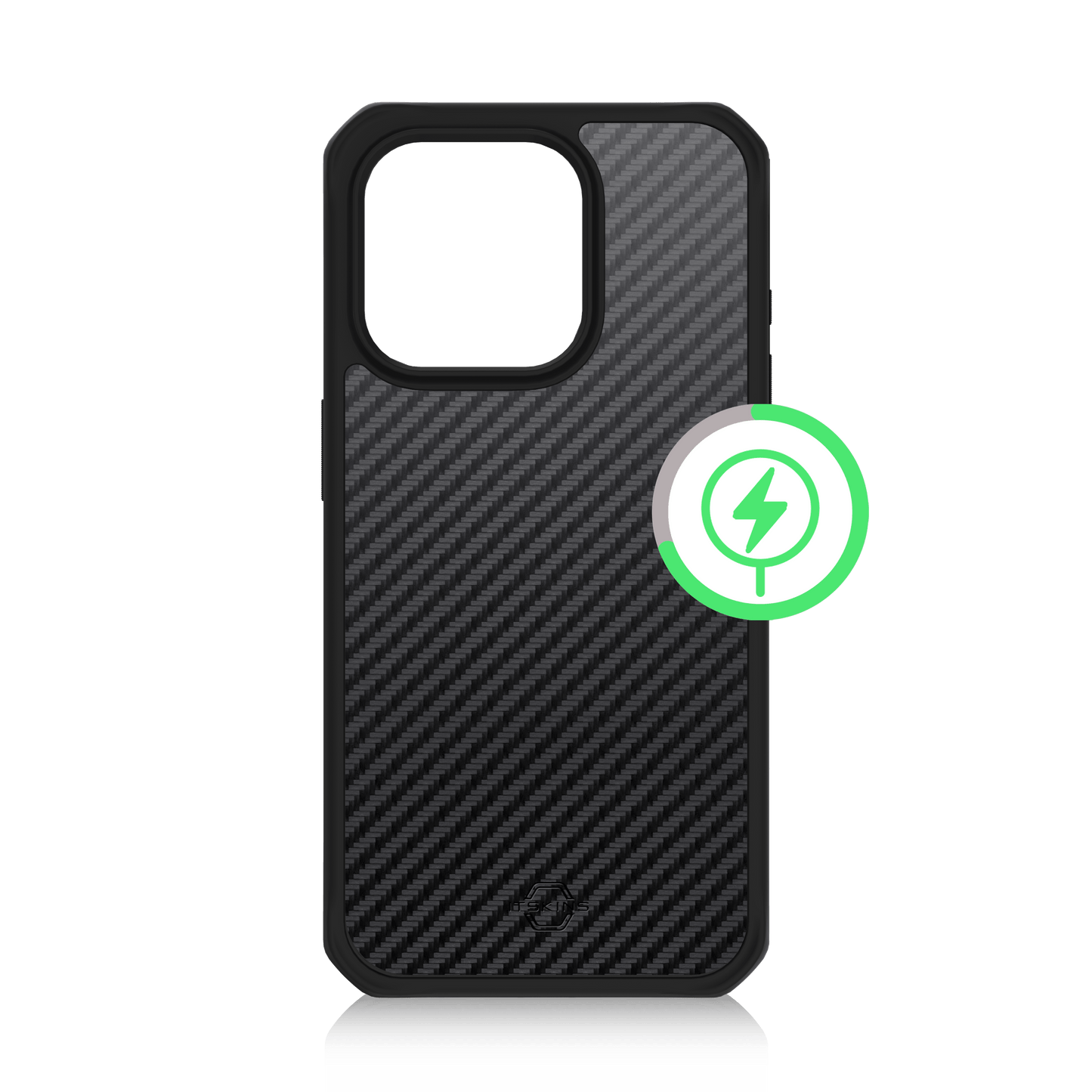 Itskins Ballistic Carbon Magsafe Case - Apple iPhone 15 Pro Max / Black Accessories > Mobiles & Tablets > Mobiles >