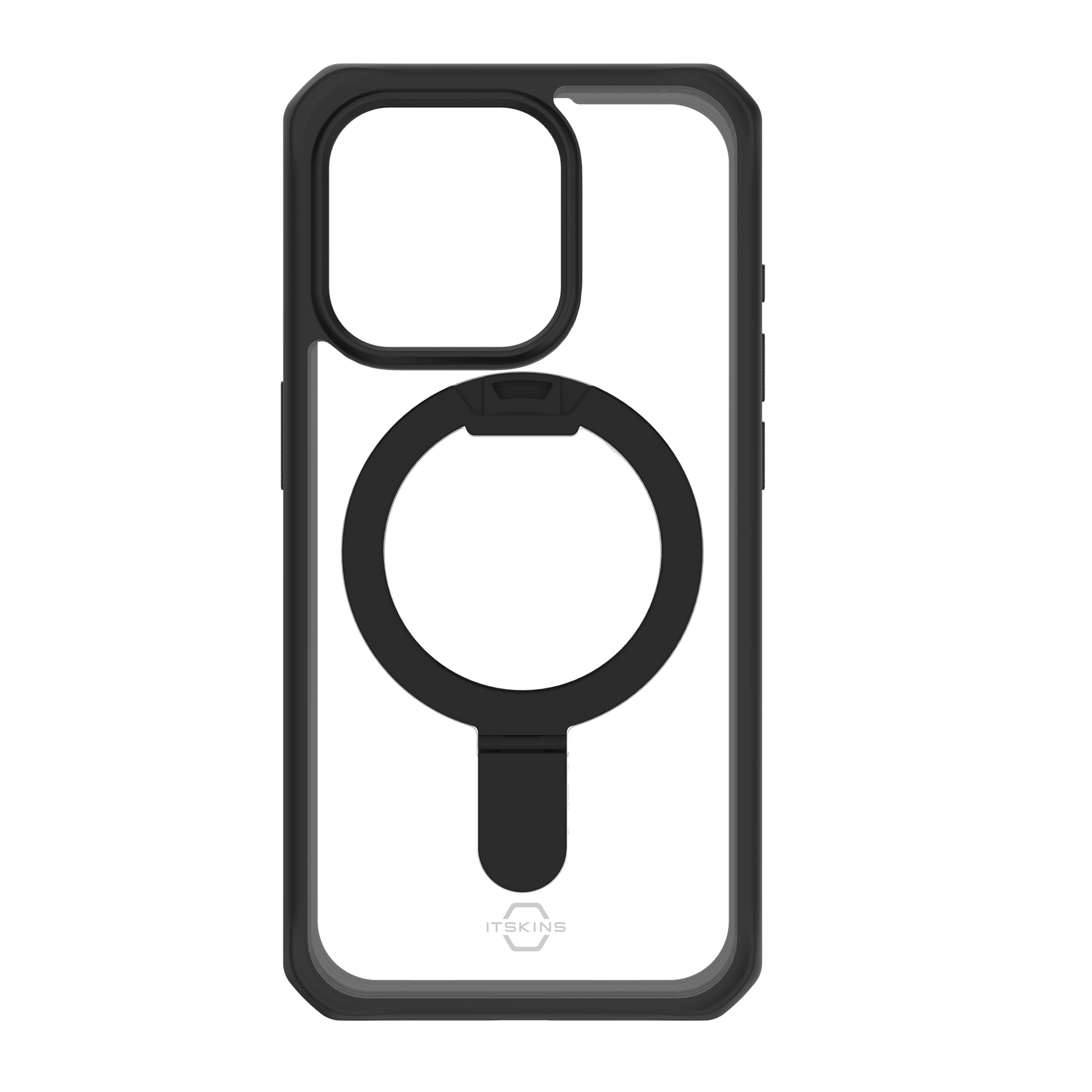 Itskins Hybrid Stand Magsafe Case - Apple iPhone 15 Pro Max / Black And Transparent Accessories > Mobiles & Tablets >