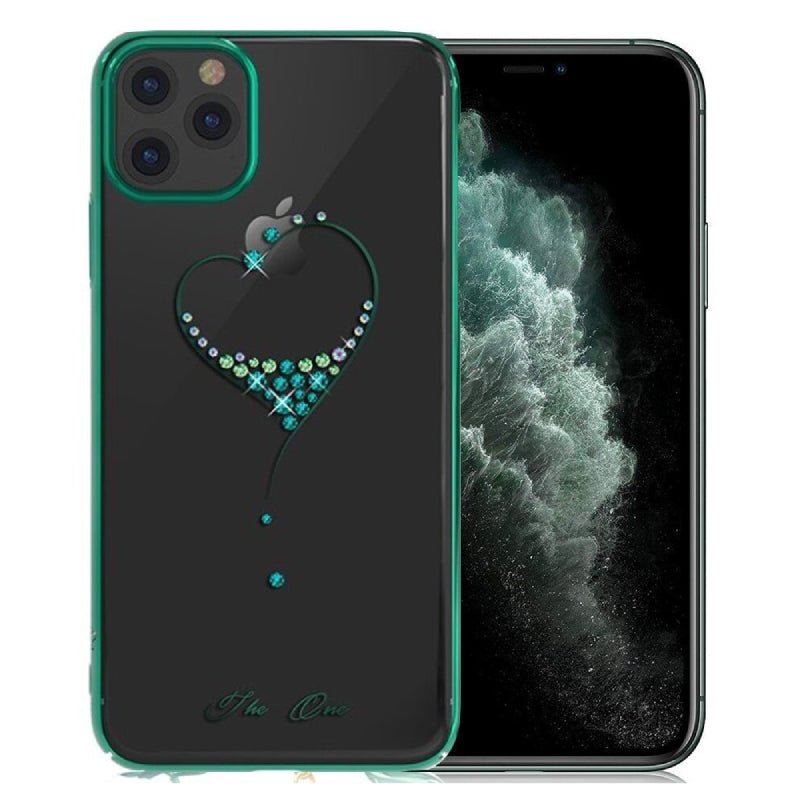 Kingxbar Swarovski Case - Apple iPhone 11 Pro / Heart Green Accessories > Mobiles & Tablets > Mobiles > Covers & Cases