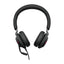 Jabra Evolve2 40 SE UC Stereo Headphone - Wired / USB-C/A / Black