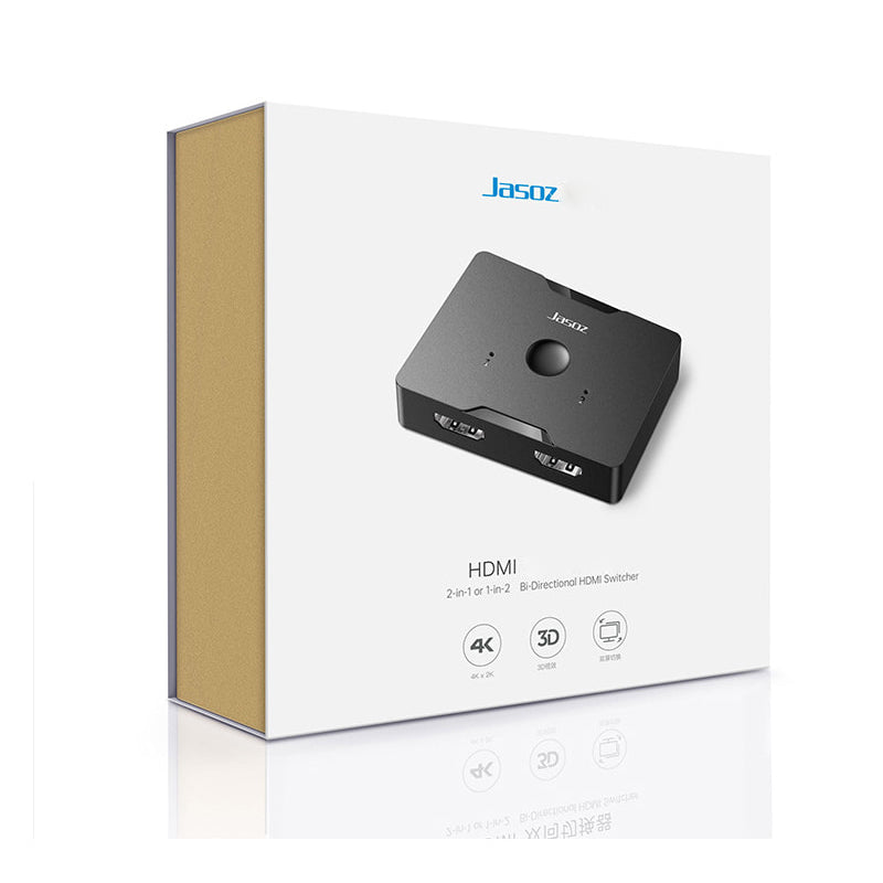 Jasoz T-G147 2-Way HDMI Splitter - 4K@60Hz / Black