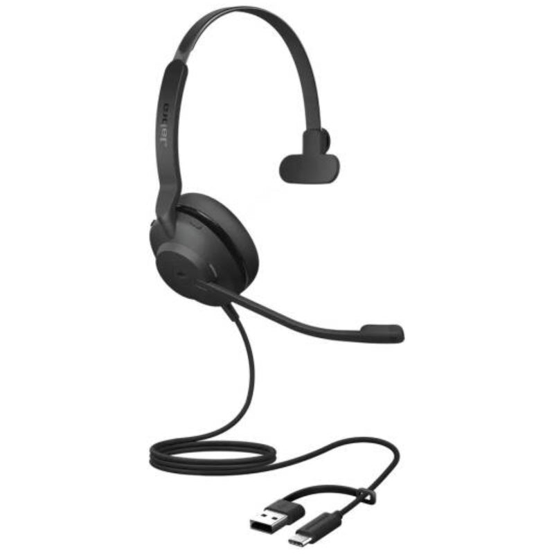 Jabra Evolve2 30 SE MS Mono Headphone - Wired / USB-C/A / Black