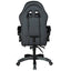 GADGETON Imperial Series PVC Leather Gaming Chair With Footrest - Black