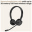 Jabra Evolve 65 TE UC Stereo Headphone - Wireless / Black