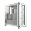 CORSAIR iCUE 4000X RGB Mid Tower Case - White