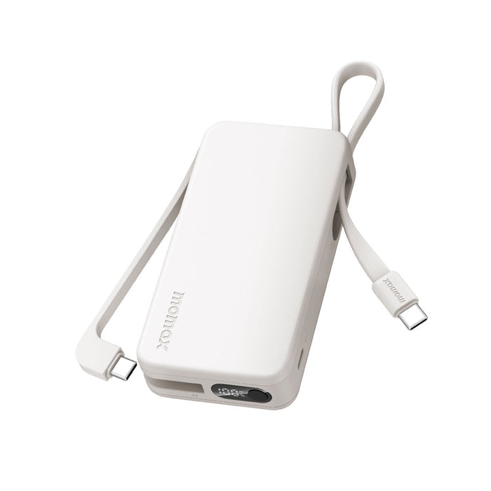 MOMAX Vital+ Power Bank - 10000mAh / 30W / USB-C / White