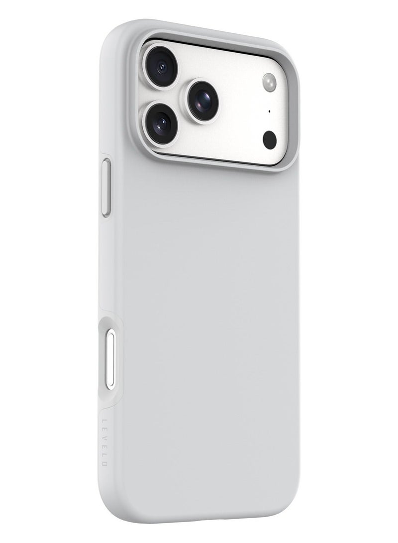 Levelo Dale MagSafe TPU+PC Solid Case For Apple iPhone 18 Pro Max - White