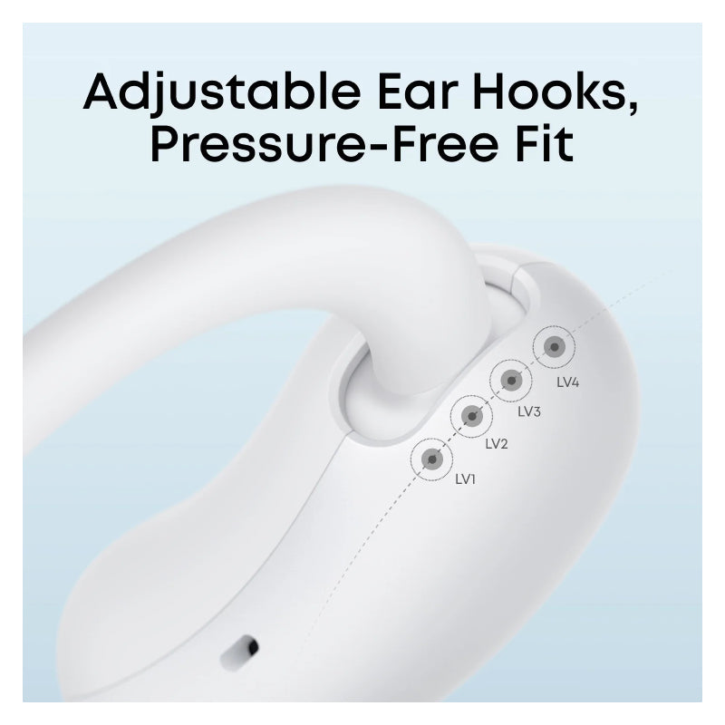 Anker Soundcore AeroFit 2 Wireless Earbuds AI Assistant - Open-Ear / Bluetooth / White