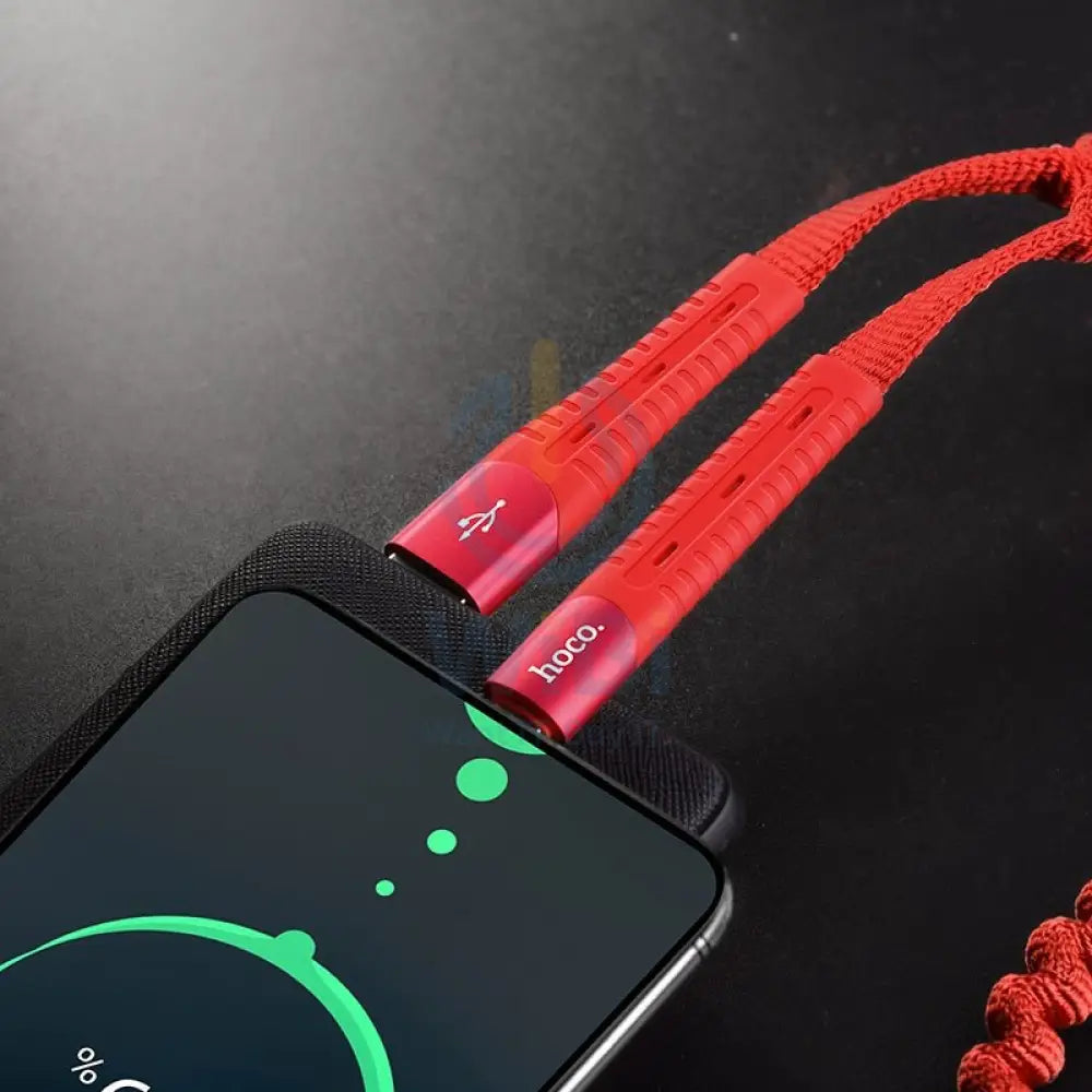 Cable USB to Type-C U78 Cotton treasure charging data sync - Red Accessories > Cables & Converters > Cables