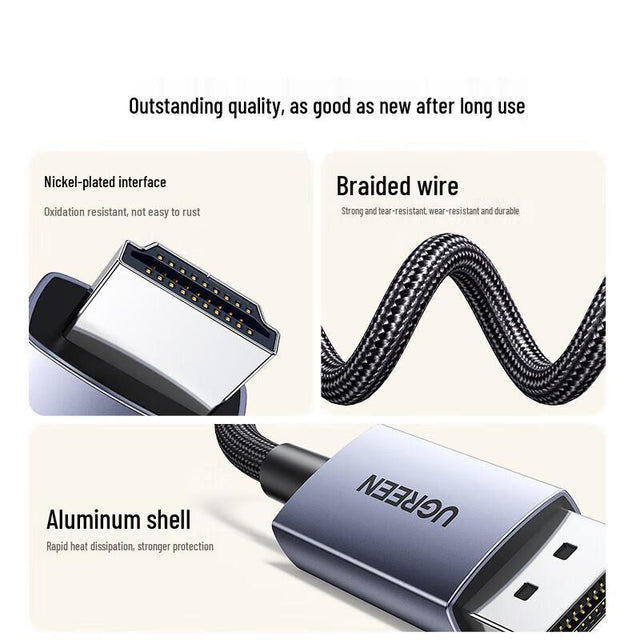 UGREEN Video Cable - DisplayPort / HDMI / 2 Meter / Grey