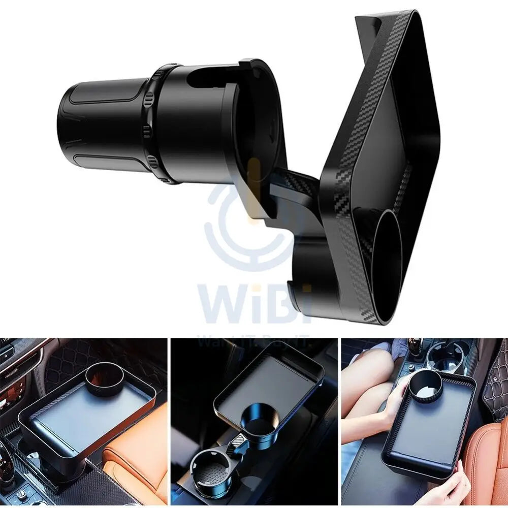 Car Cup Holder With Table Tray - A Whole New Two In One Expander & Tray Multifunctional Car Tray Accessories > Other