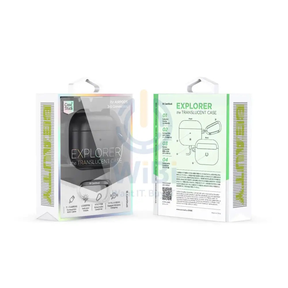 CaseStudi Airpods 3rd Generation Case – Explorer Black Accessories > Mobiles & Tablets