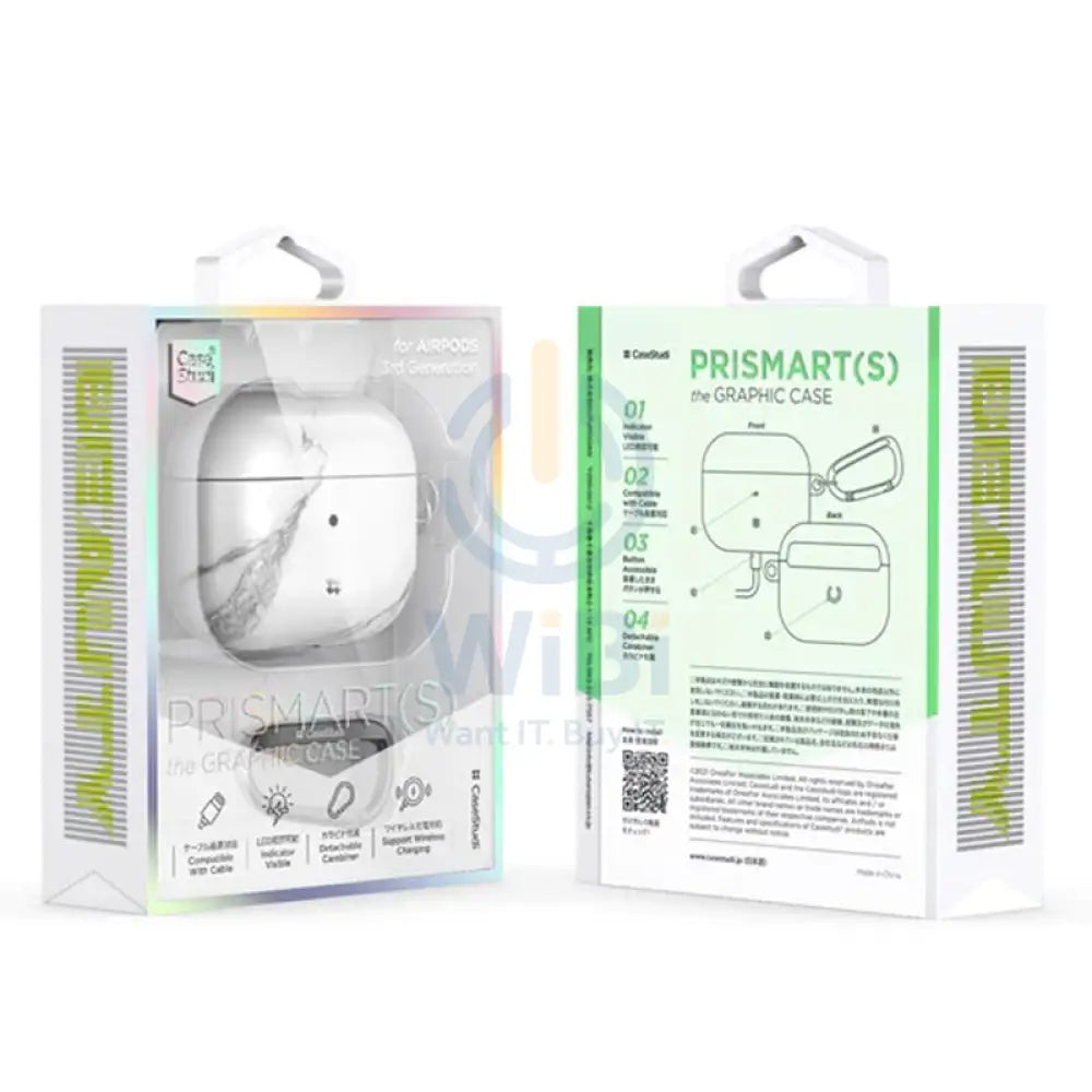 Casestudi Prismart Series Case For Apple Airpods 3 - Marble White Accessories > Mobiles & Tablets