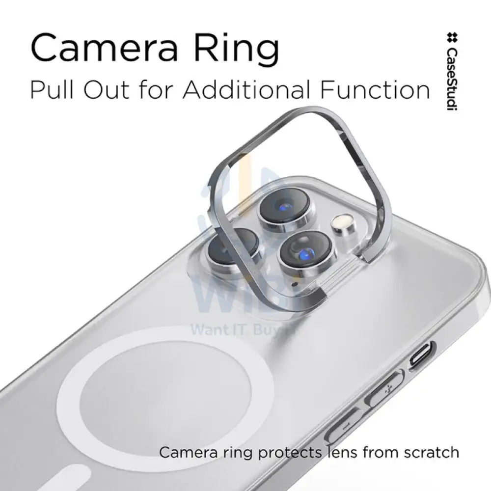 Casestudi Ring + MagSafe Case For Apple iPhone14 Pro Max - Clear Accessories > Mobiles & Tablets
