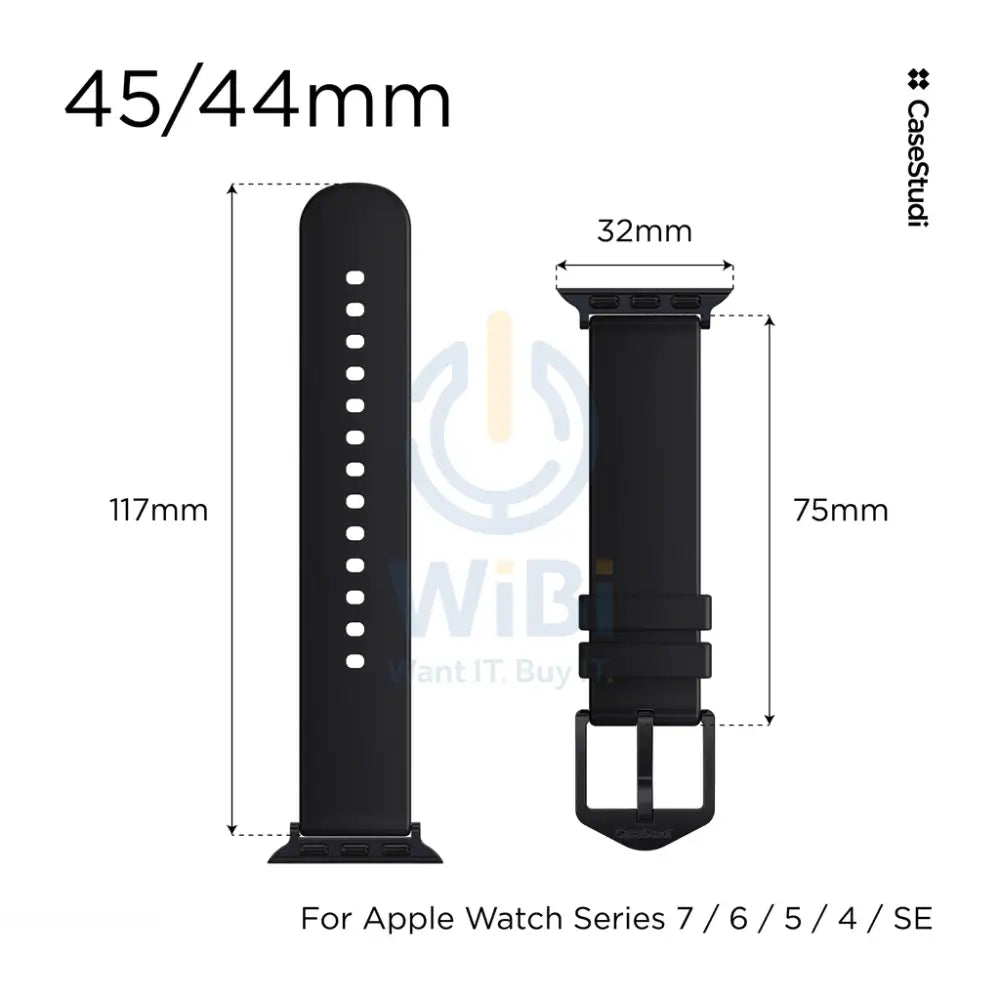 Casestudi USL Series Strap - Apple Watch 38/40/41mm / Black Accessories > Smart Watches > Straps