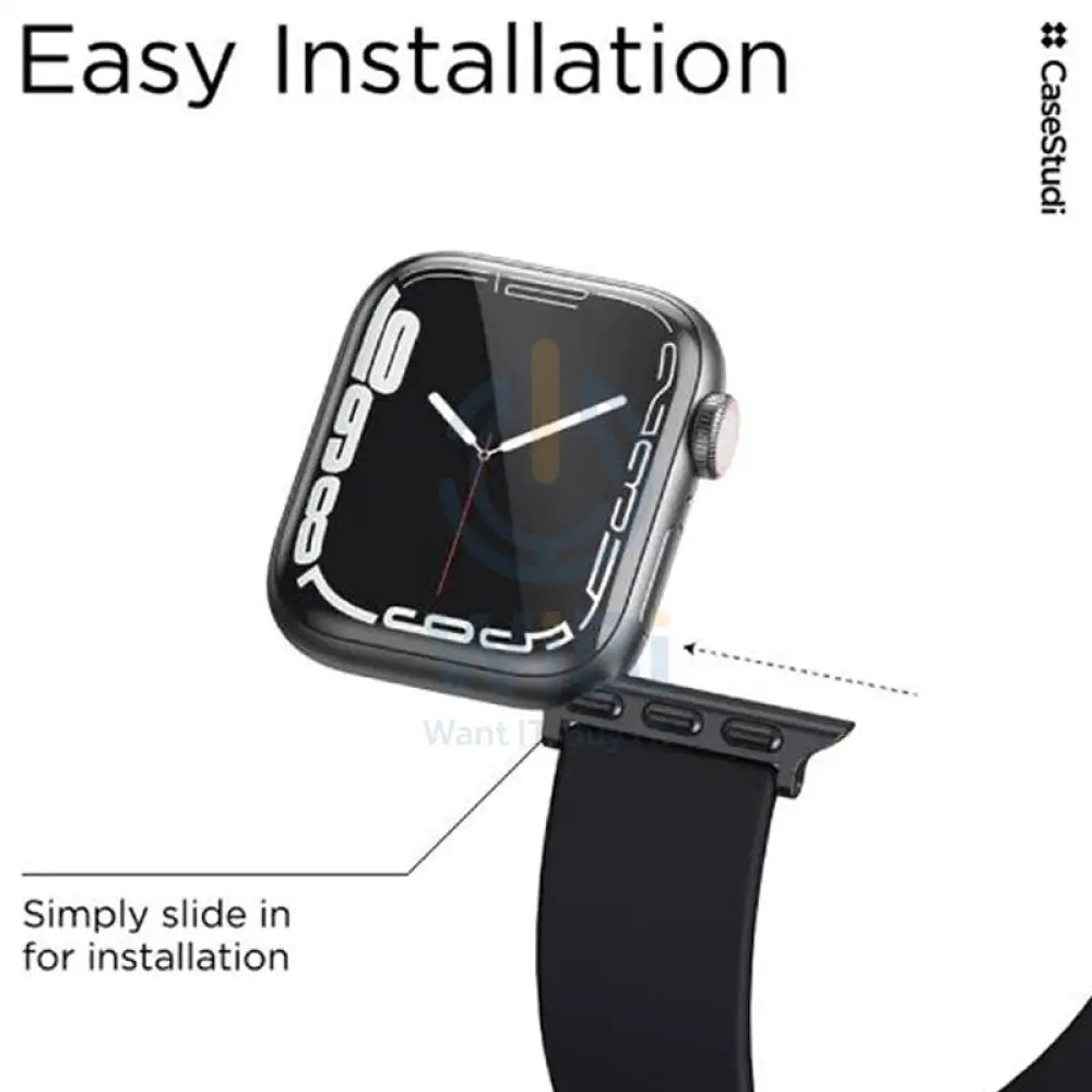 Casestudi USL Strap - Apple Watch Series 7 / 45mm / Black Accessories > Smart Watches > Straps