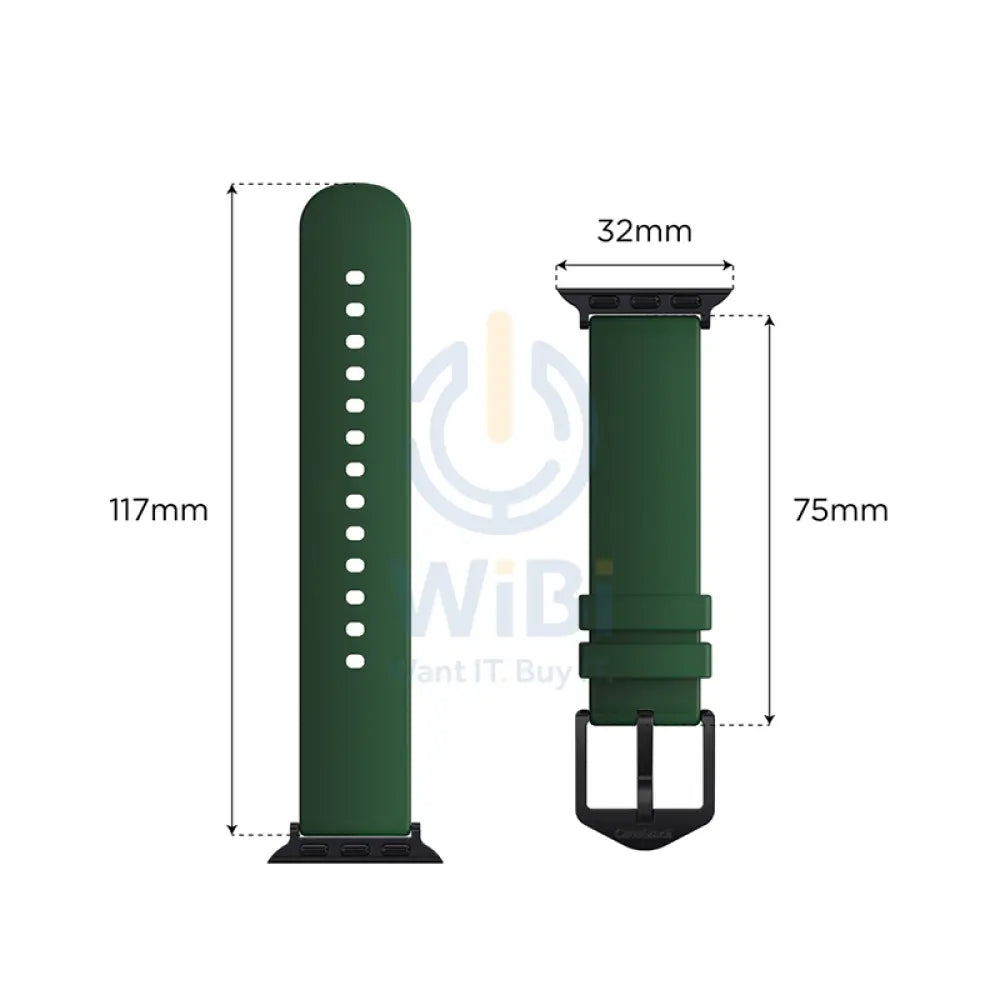 Casestudi USL Strap For Apple Watch Series 7- 41mm - Green Accessories > Smart Watches > Straps