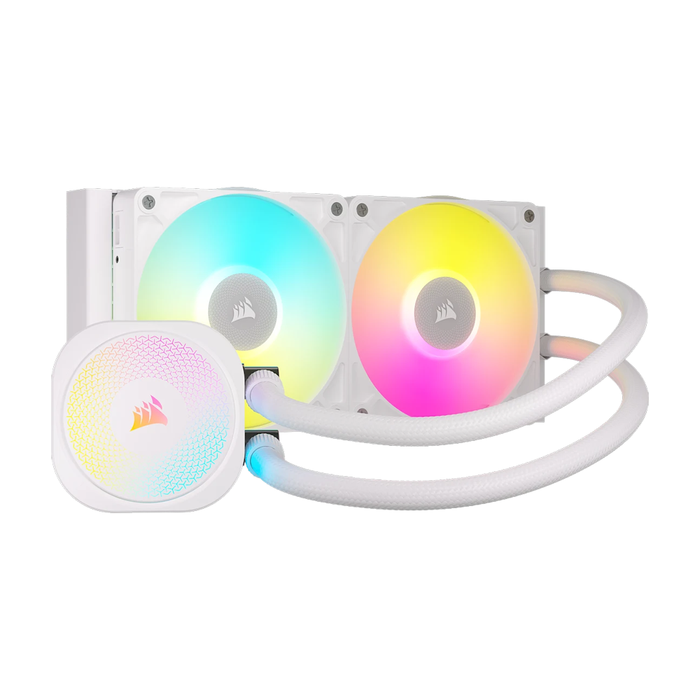 CORSAIR iCUE LINK TITAN 240 RX RGB AIO Liquid CPU Cooler - White