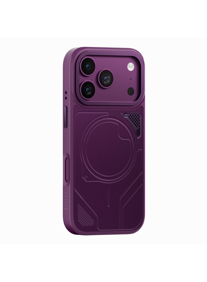 Levelo OPAL MagSafe Hybrid Armor Case For Apple iPhone 18 Pro Max - Burgundy