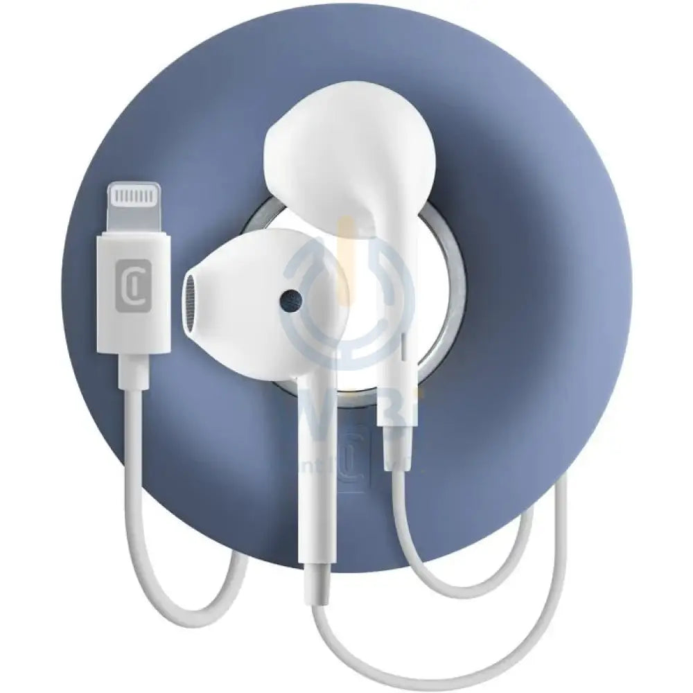 Cellularline Earphones MFI and Cable Reel HOOP - White Accessories > Audio > Headphones