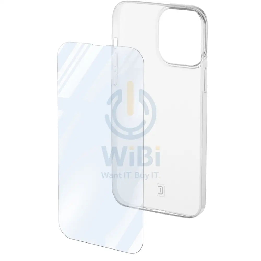 Cellularline Kit Case / Glass - Apple iPhone14 / Transparent Accessories > Mobiles & Tablets > Mobiles > Screen