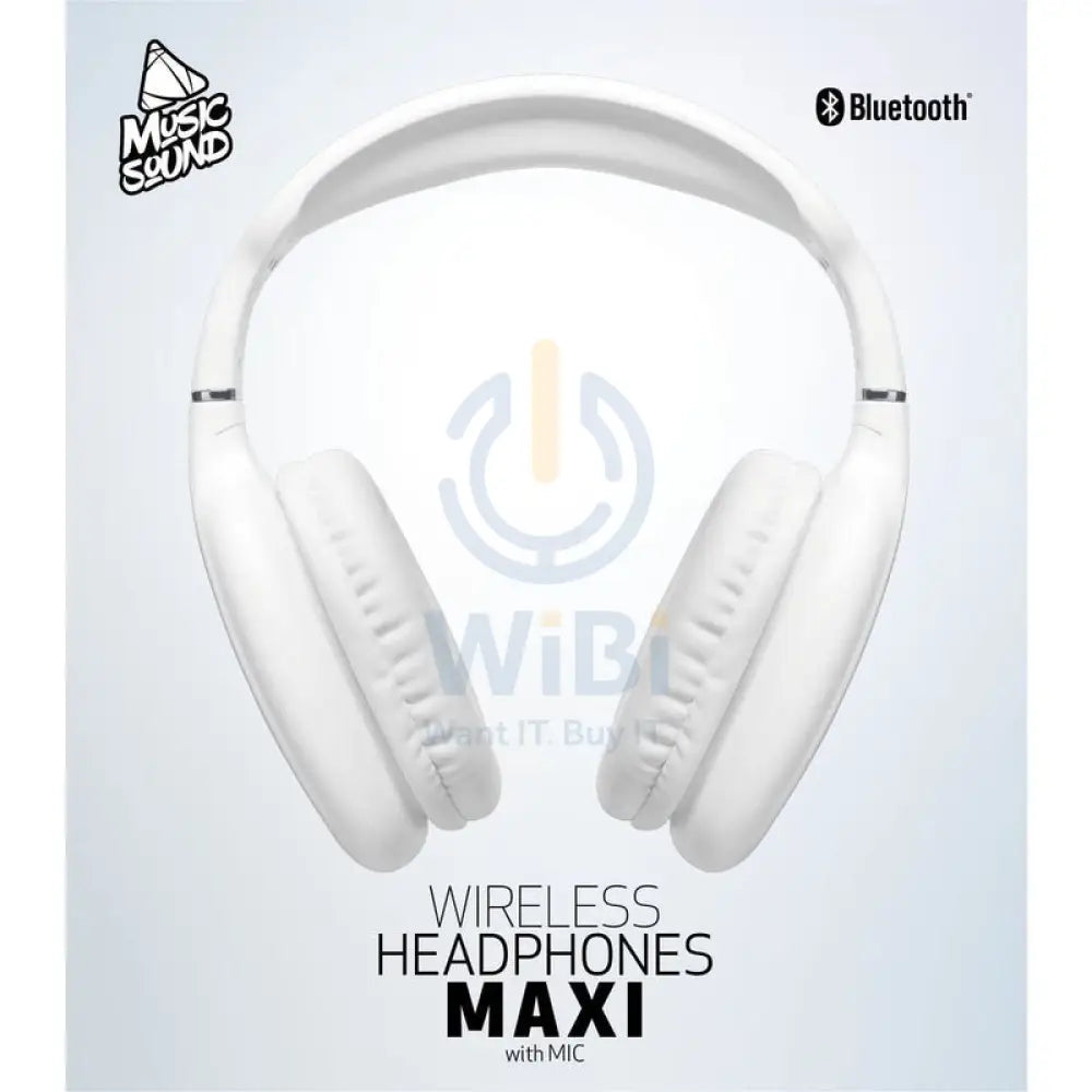 Cellularline Over-Ear Headset Maxi Headphones - Bluetooth / White Accessories > Audio > Headphones