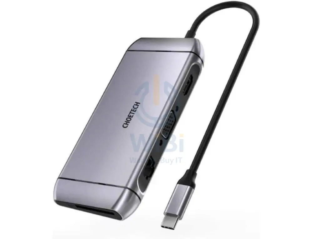 Choetech 9 In 1 USB C HUB - Silver Accessories > USB Hub > Offer Zone