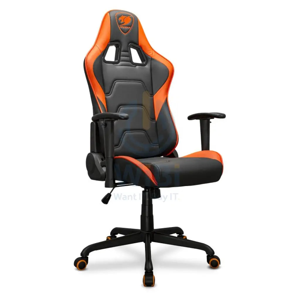 Cougar Armor Elite Gaming Chair - Breathable PVC Leather / 2D / Orange Accessories > Chairs > Gaming Zone