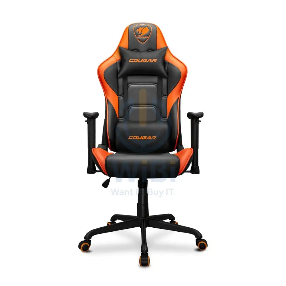 Cougar Armor Elite Gaming Chair - Breathable PVC Leather / 2D / Orange Accessories > Chairs > Gaming Zone